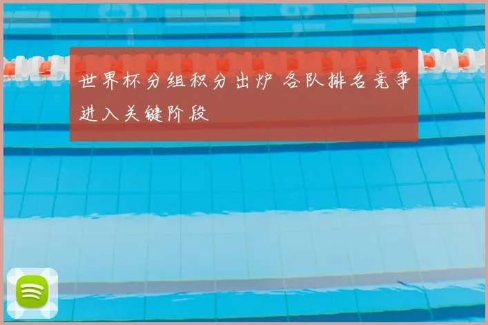 世界杯分组积分出炉 各队排名竞争进入关键阶段